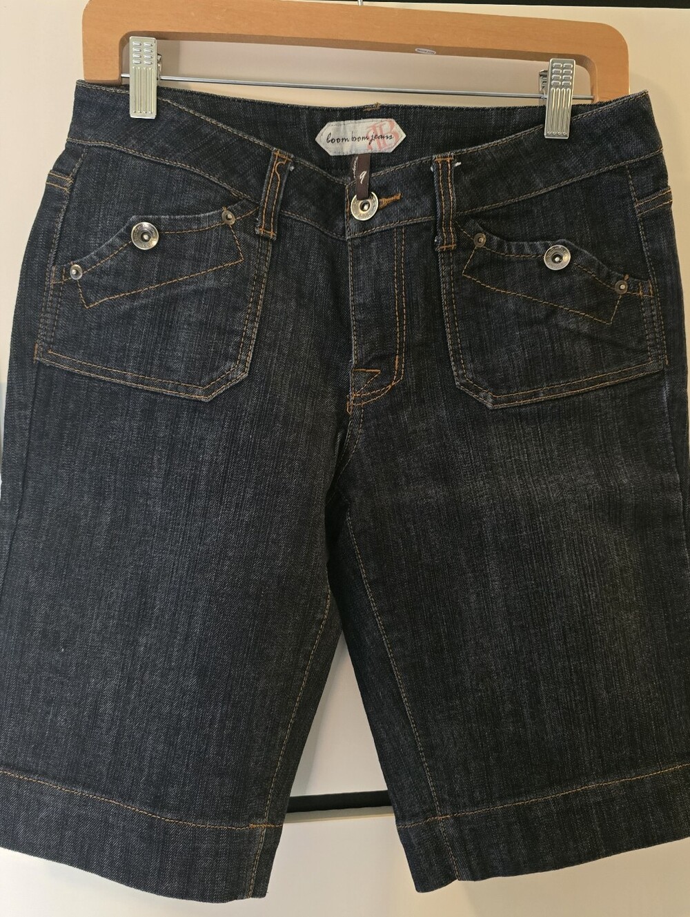 Boom Boom Indigo Relaxed Denim Shorts